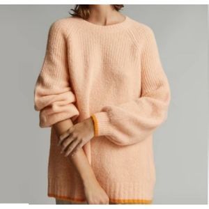 EVERLANE The SuperFuzz Oversized Chunky Crew Sweater Alpaca Merino Wool apricot